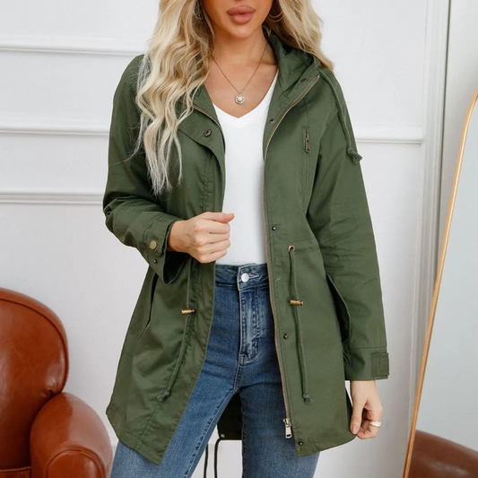 Abrigo Trench Impermeable Mujer Elegante - Vestiria