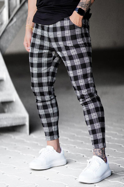 Pantalón Cuadros Estilo Casual