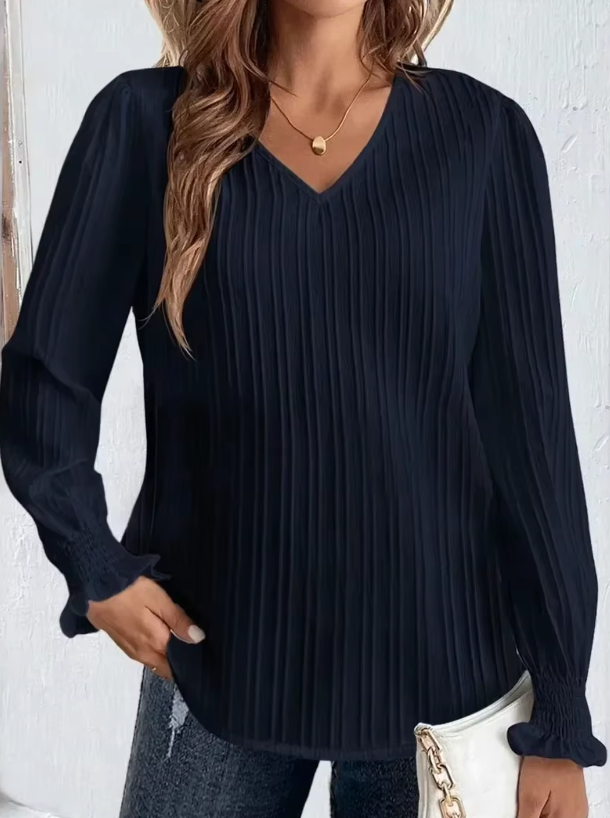Blusa Mujer Manga Larga Casual - Vestiria