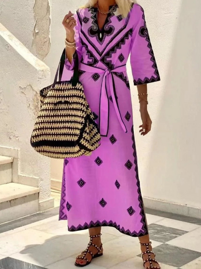 Vestido Clásico Mujer Media Manga