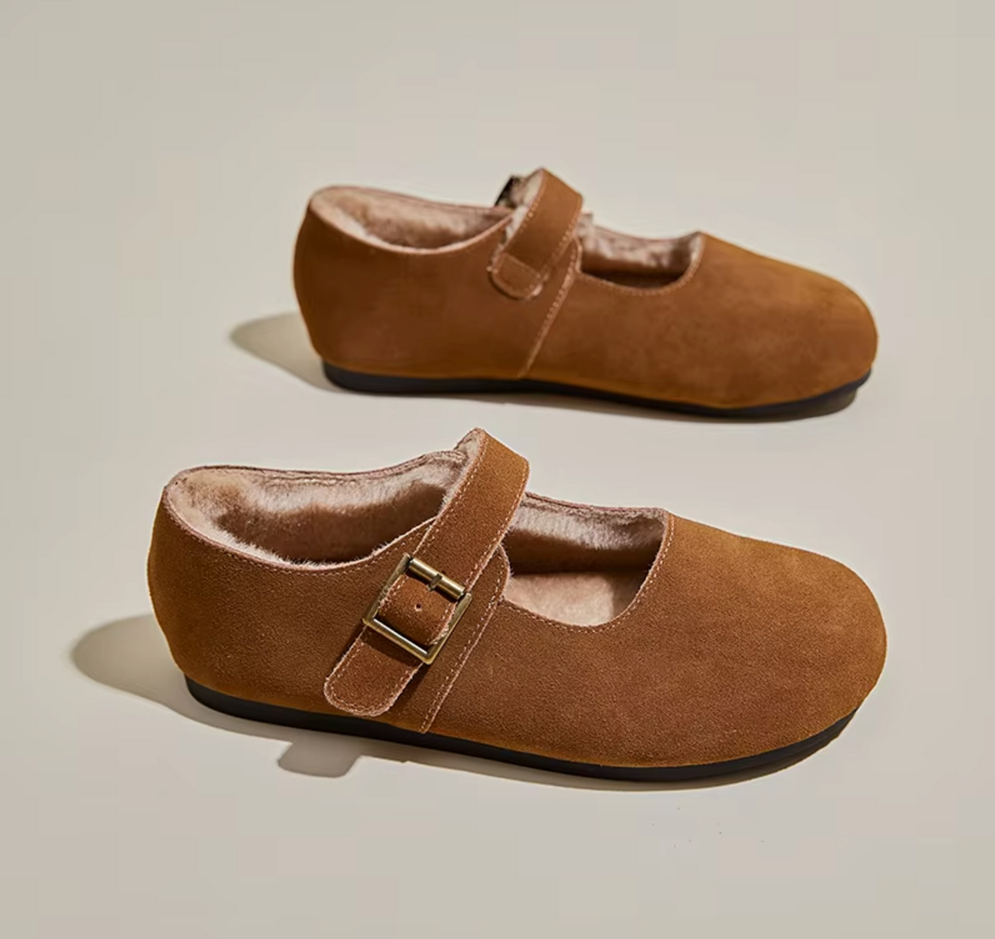 Zapatos Piel Forro Suave Cálido