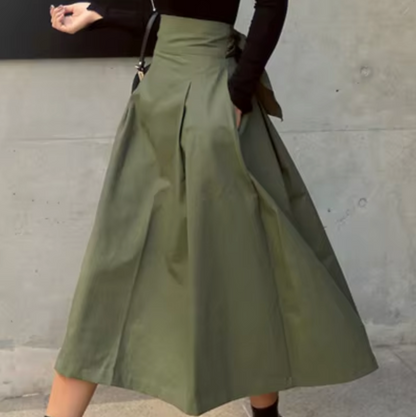 Falda Larga Estilo Pajarita Elegante - Vestiria