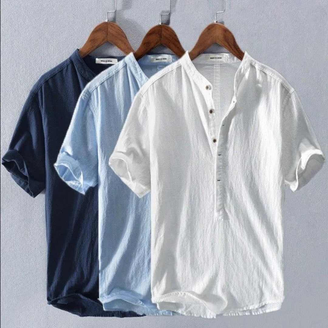Camisa Hombre Verano Ligera Botones