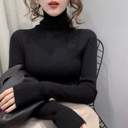 Sudadera cuello alto suave algodón