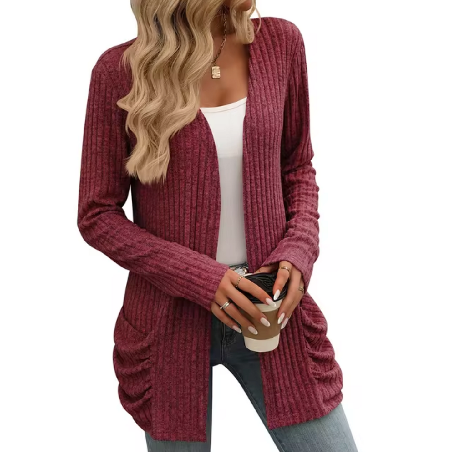 Cárdigan Punto Suave Casual - Vestiria
