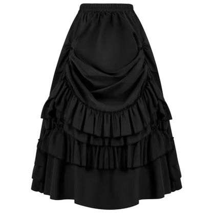 Falda Larga Boho con Volantes Románticos - Vestiria