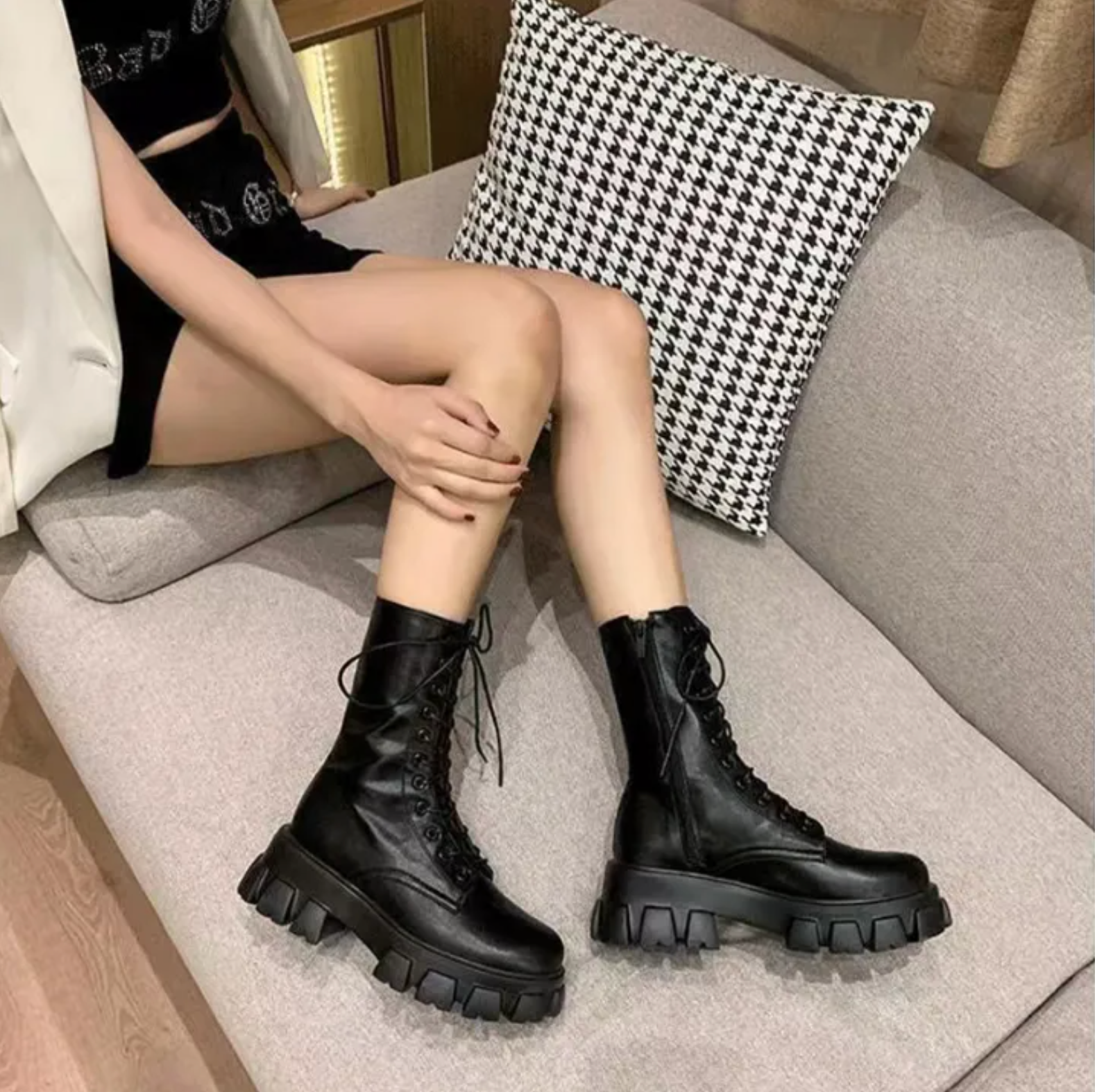 Botas Altas con Cremallera - Vestiria