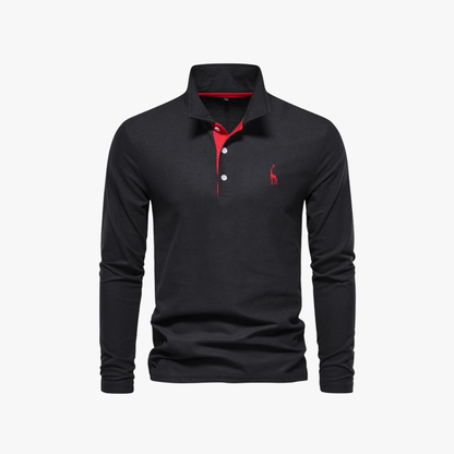 Polo Hombre Cuello Alto Ajustado