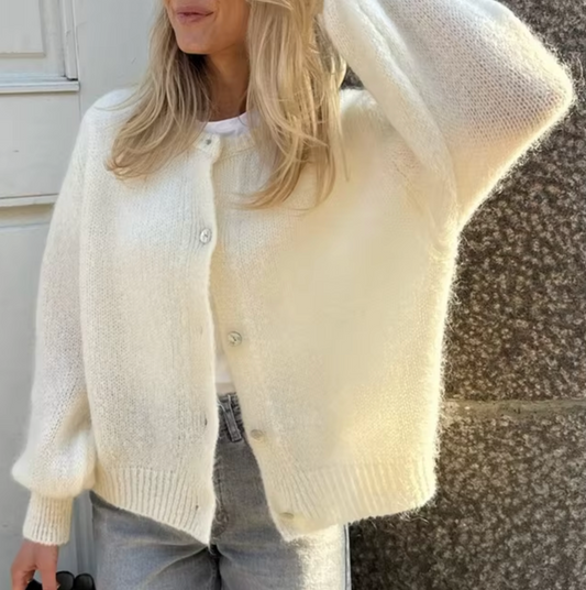 Cárdigan Mujer Punto Botones Elegante - Vestiria