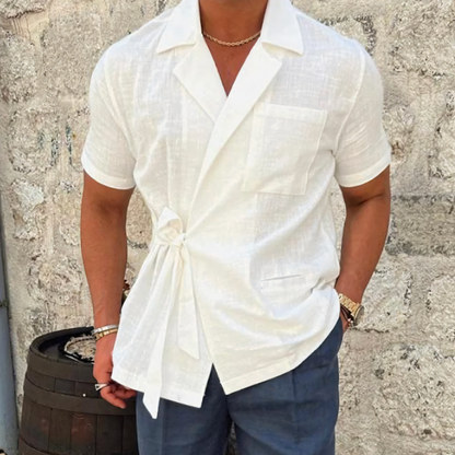 Camisa Lino Hombre Clásica Ligera