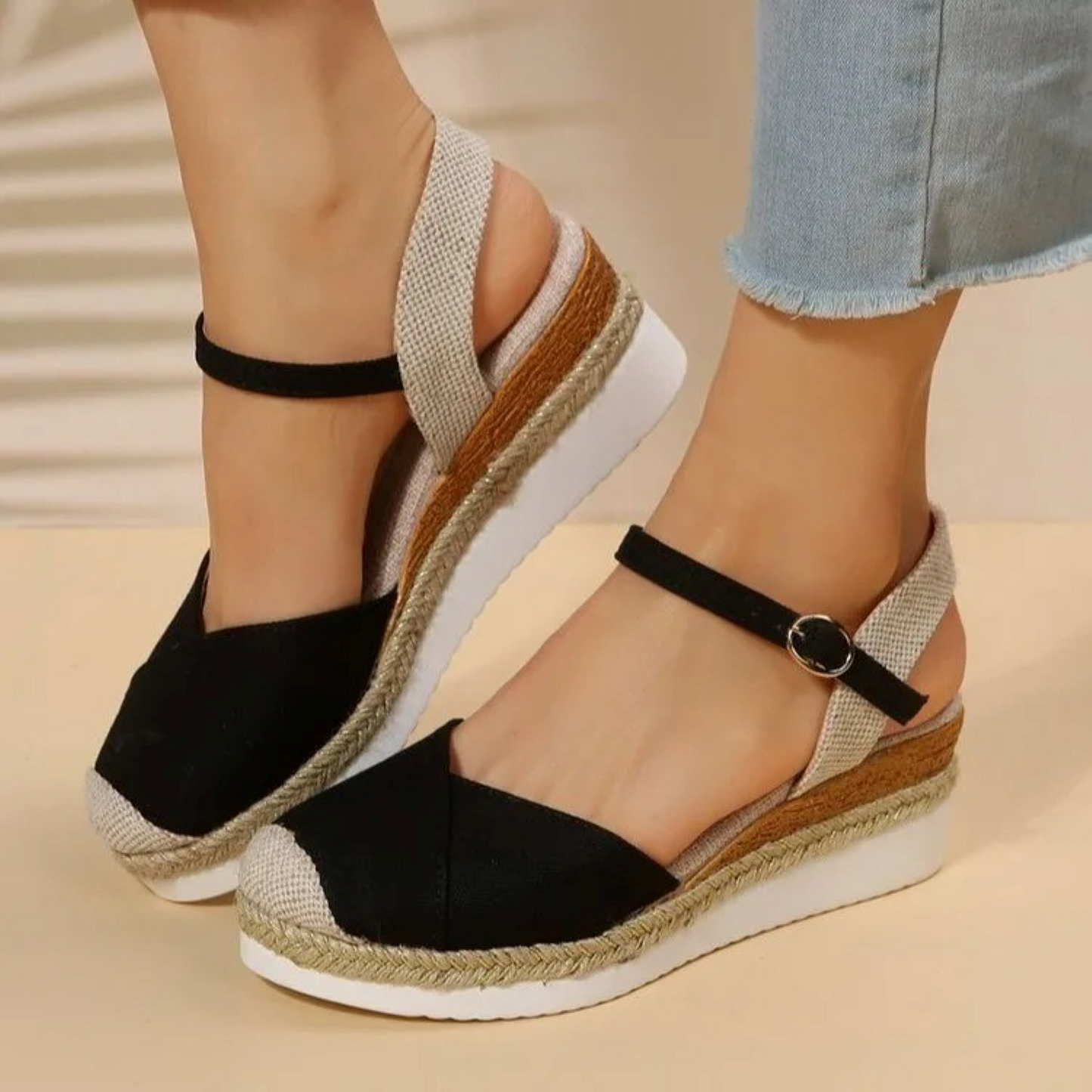 Sandalias Mujer Verano Cómodas con Hebilla