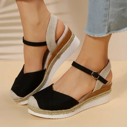 Sandalias Mujer Verano Cómodas con Hebilla