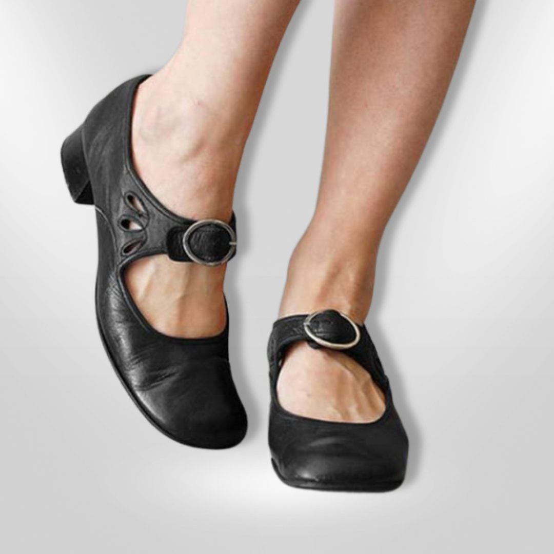 Sandalias Cuero Comodas con Tiras Cruzadas - Vestiria