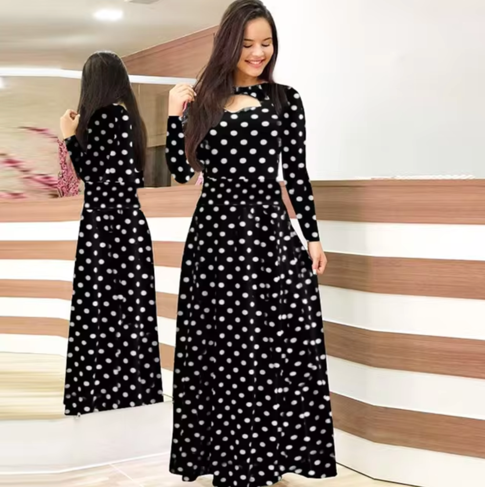 Vestido Maxi Floral Mujer Elegante - Vestiria