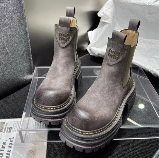 Botas Altas con Plataforma Gruesa Mujer - Vestiria