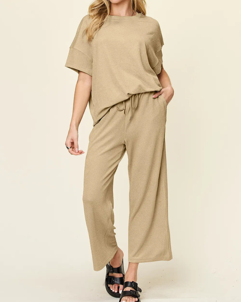 Camiseta y Pantalón Conjunto Cómodo Mujer