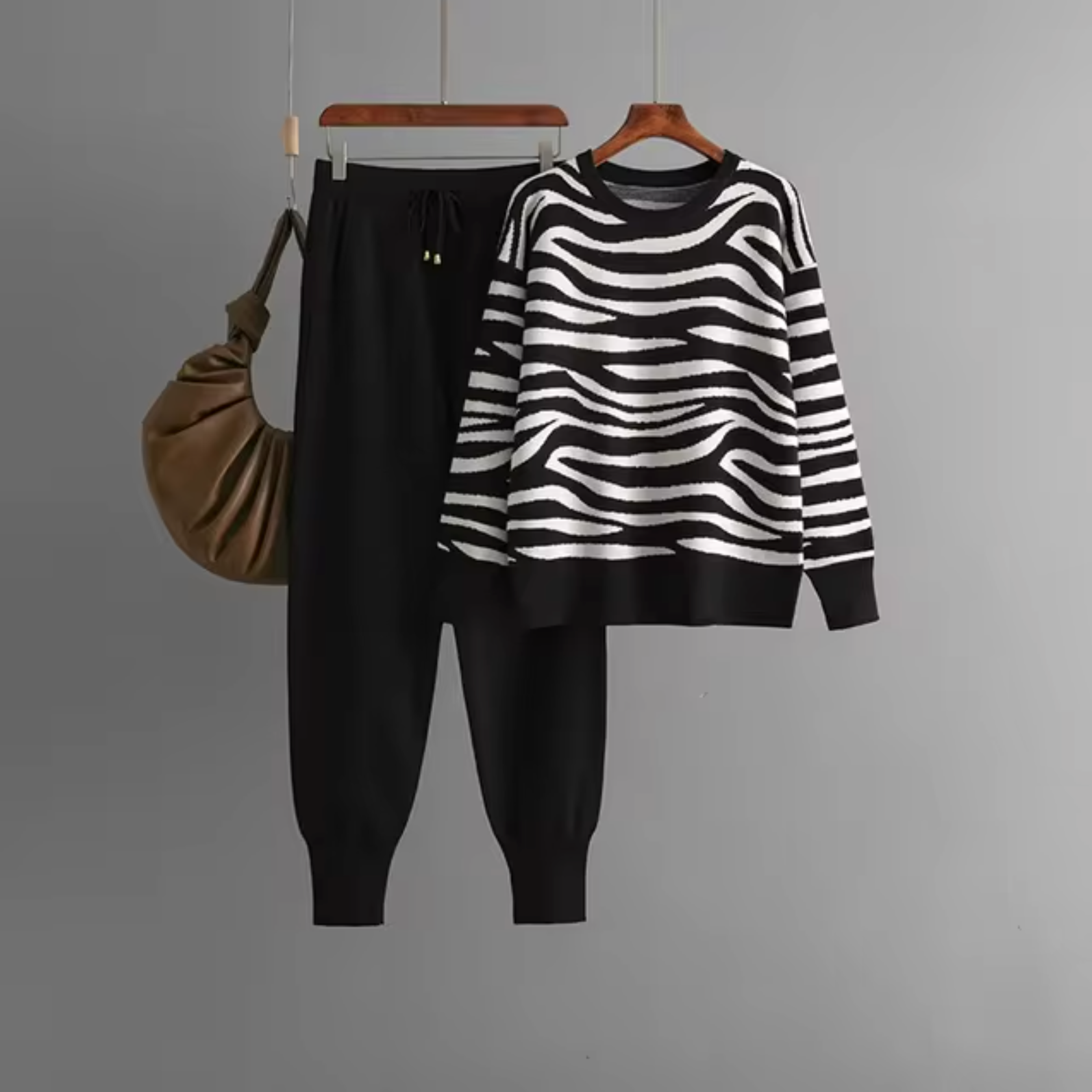 Conjunto Jersey Punto y Pantalón Suave - Vestiria