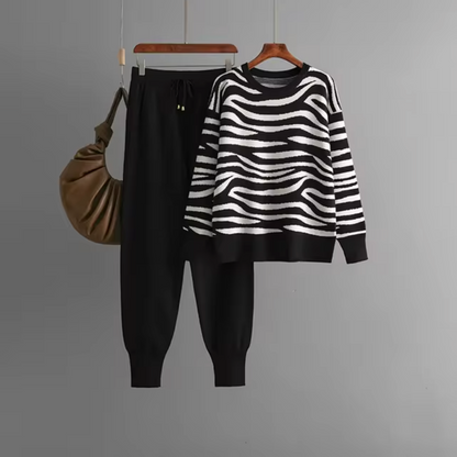 Conjunto Jersey Punto y Pantalón Suave - Vestiria