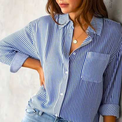 Blusa Estampada Rayas Mujer Casual