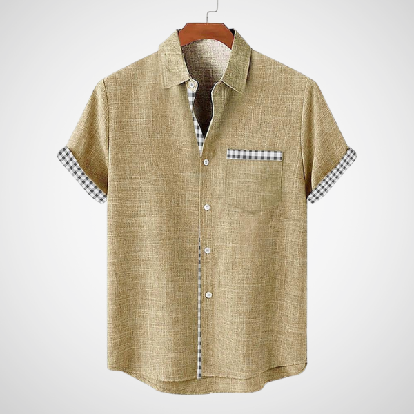 Camiseta Hombre Cuadros Estilo Casual - Vestiria