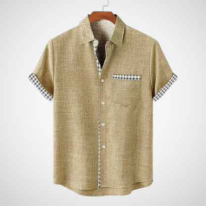 Camiseta Hombre Cuadros Estilo Casual - Vestiria