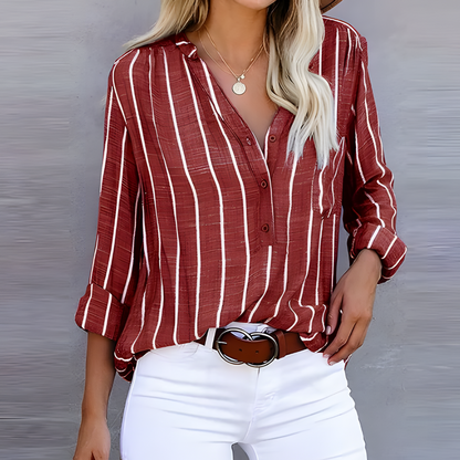 Blusa de rayas moda mujer
