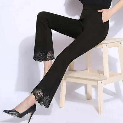 Pantalón Ancho Talle Alto Mujer Elegante - Vestiria