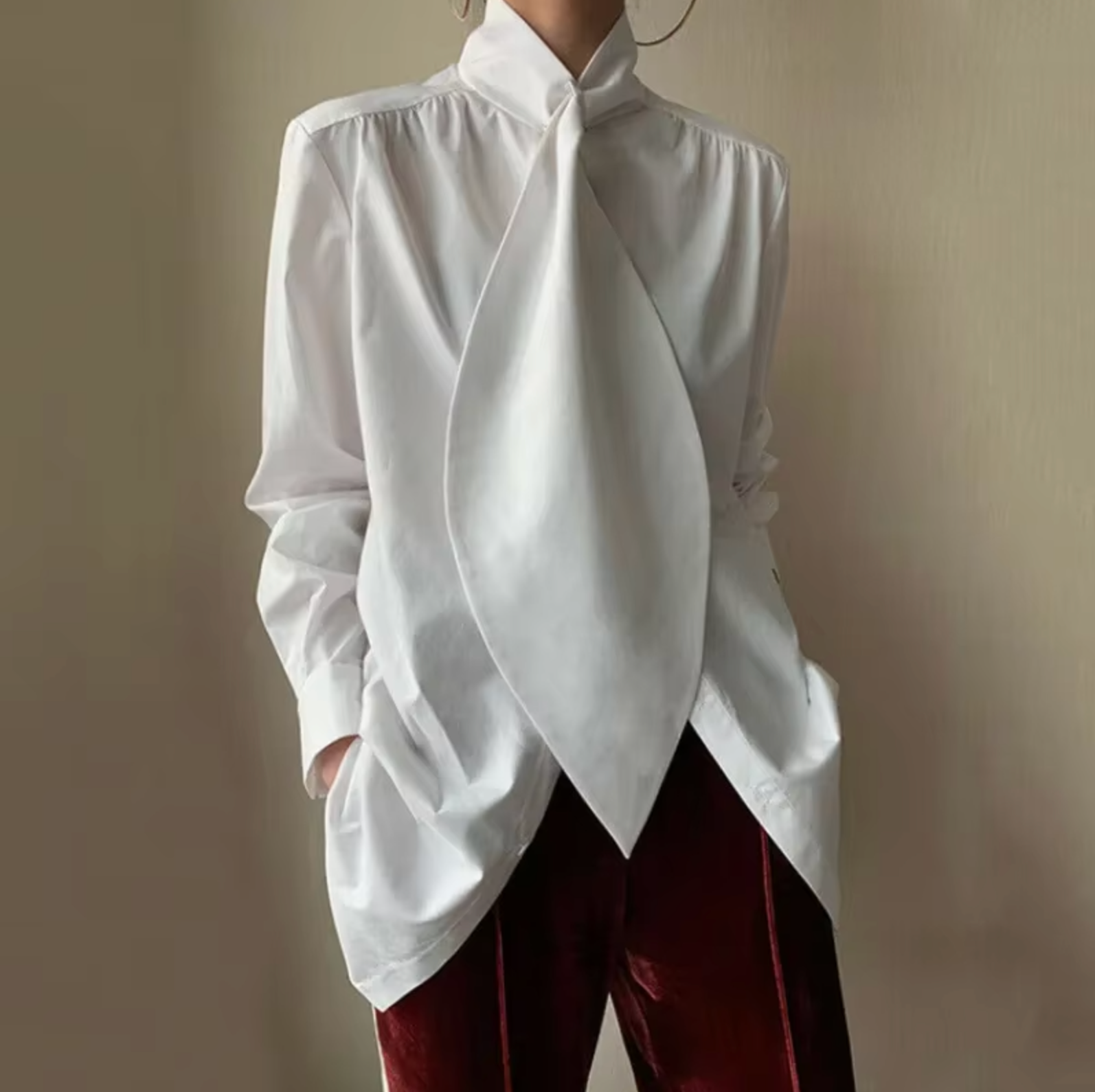 Blusa Algodón Clásica Feminina - Vestiria