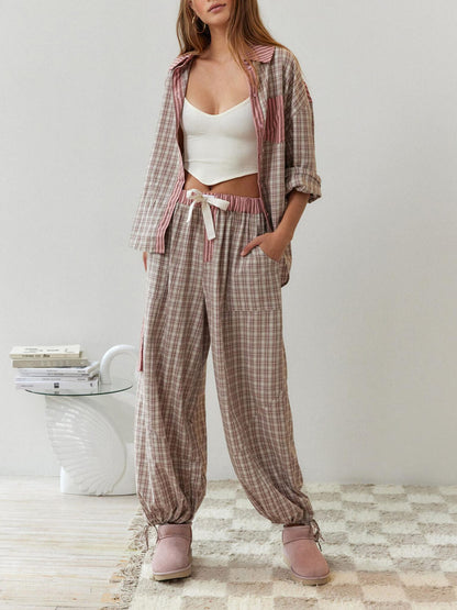 Pijama Rosa Femenino Confortable