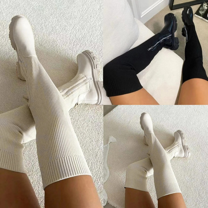 Botas Mujer Altas Elásticas Overknee - Vestiria