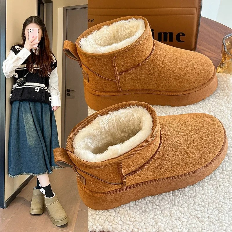 Botas Invierno Forradas Cómodas Punta Redonda - Vestiria