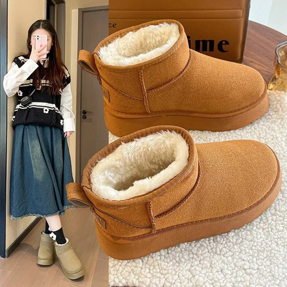Botas Invierno Forradas Cómodas Punta Redonda - Vestiria