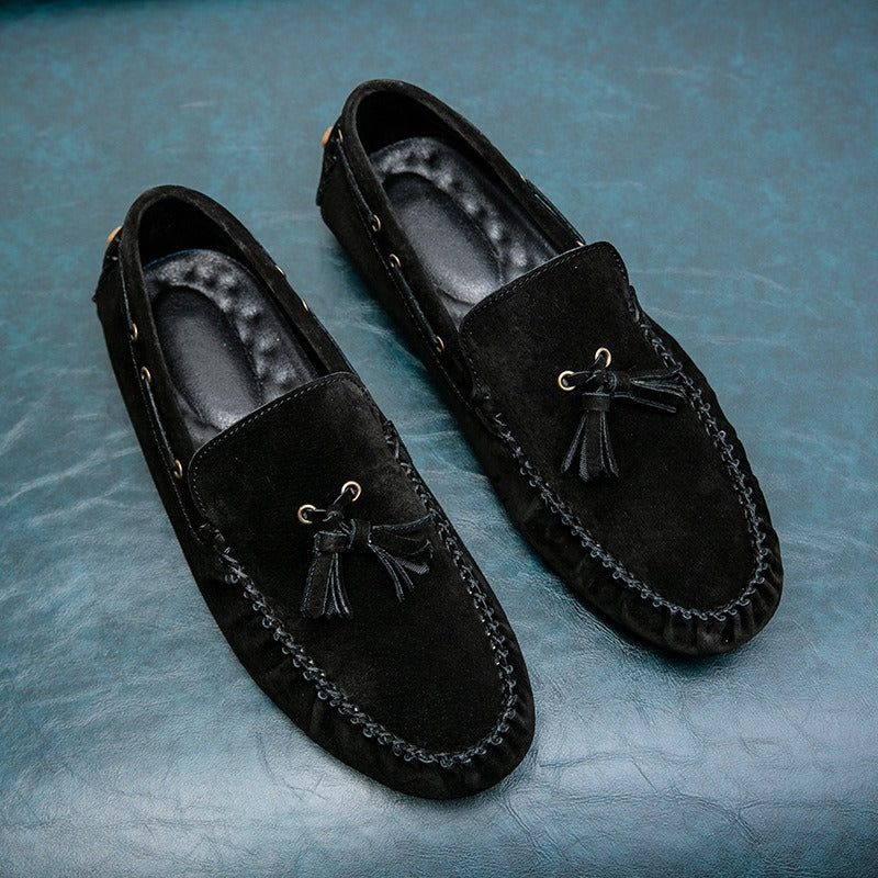 Mocasines Hombre Clásicos con Borlas Suaves