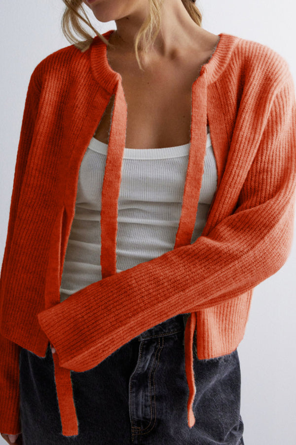 Chaqueta de punto elegante con cierre de botones