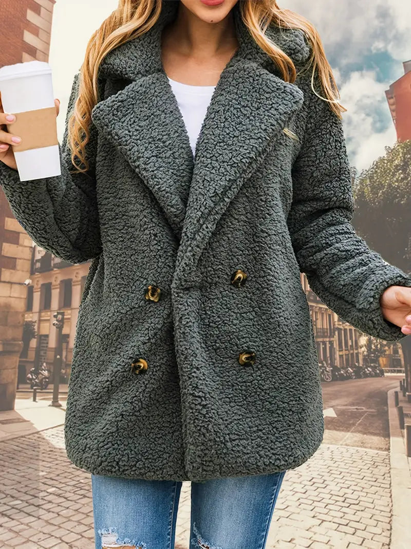 Chaqueta Felpa Suave Mujer
