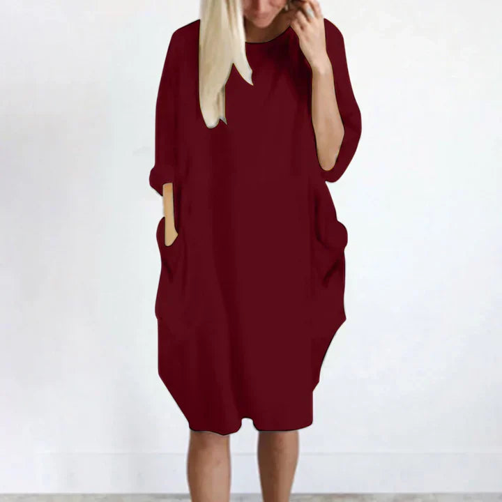 Vestido Informal Manga Larga Elegante