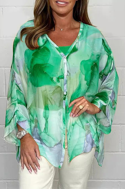 Blusa Mujer Colorida Manga Larga Suave