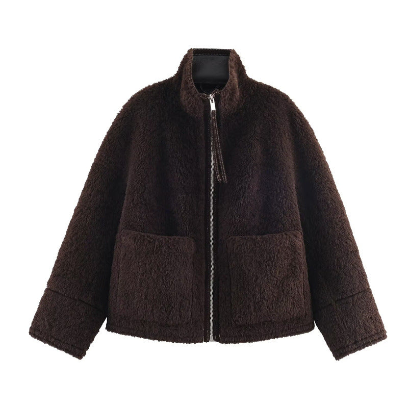 Chaqueta de invierno mujer abrigo polar cálido