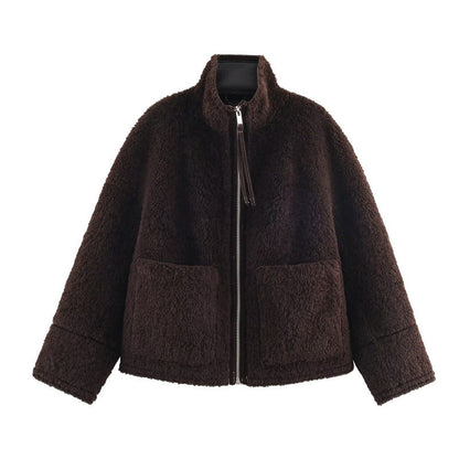 Chaqueta de invierno mujer abrigo polar cálido