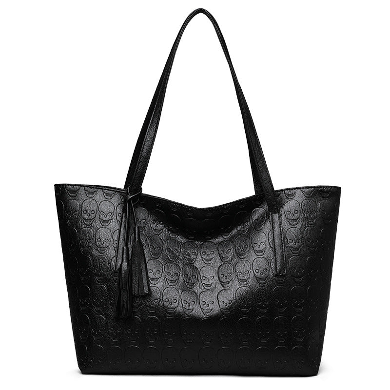 Bolso Grande Estampado Calavera Rockero