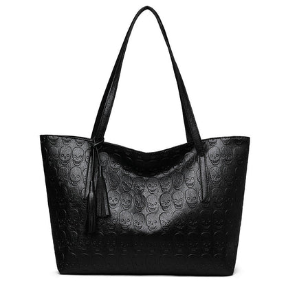 Bolso Grande Estampado Calavera Rockero