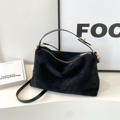 Bolso Mujer Ante Suave Estilo Clásico