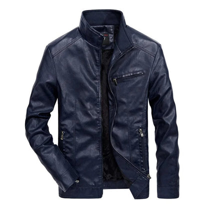 Chaqueta Moto Cuero Resistente Hombre