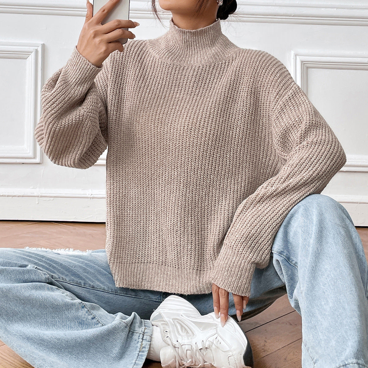Sudadera mujer punto grueso suave - Vestiria