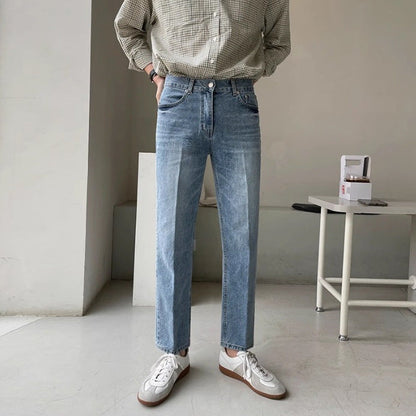 Pantalones Vaqueros Clásicos Hombre Azul Claros