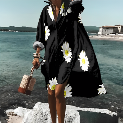 Vestido Midi Estampado Floral Único