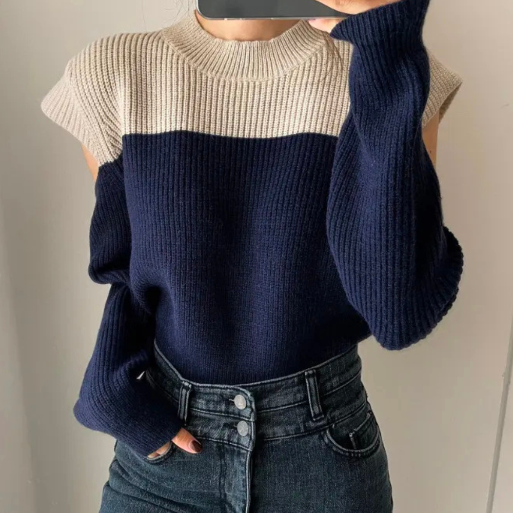 Jersey de punto suave y cálido con estilo moderno
