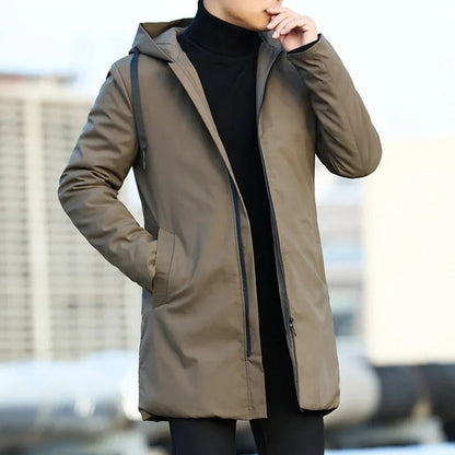 Chaqueta Invierno Larga Impermeable Hombre Abrigo