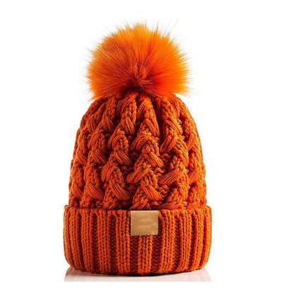 Gorro Punto Invierno Unisex con Pompón Acogedor