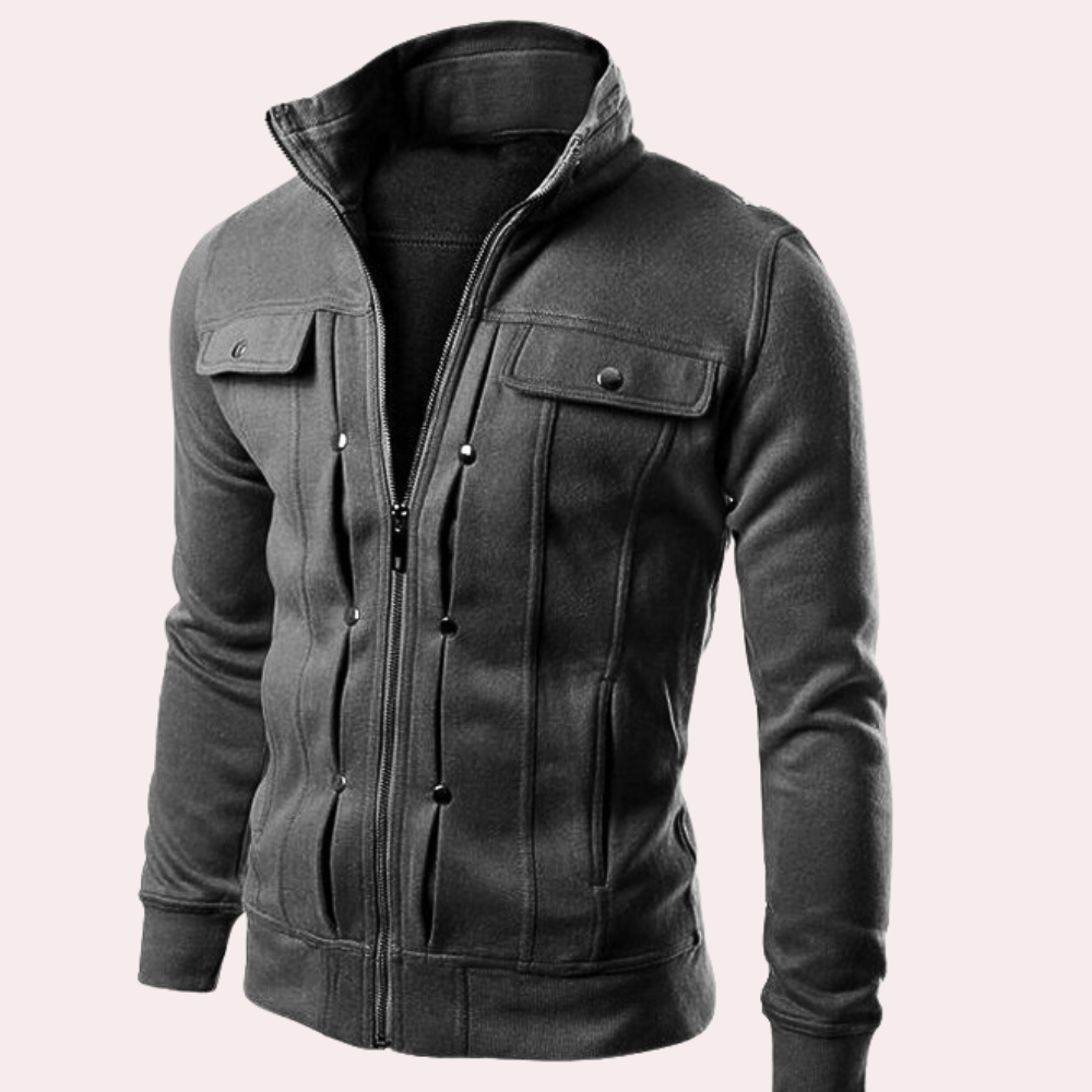 Chaquetón Hombre Cremallera Cuello Alto